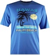 Hawaii Print TShirt Mid Blue